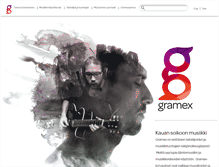 Tablet Screenshot of gramex.fi